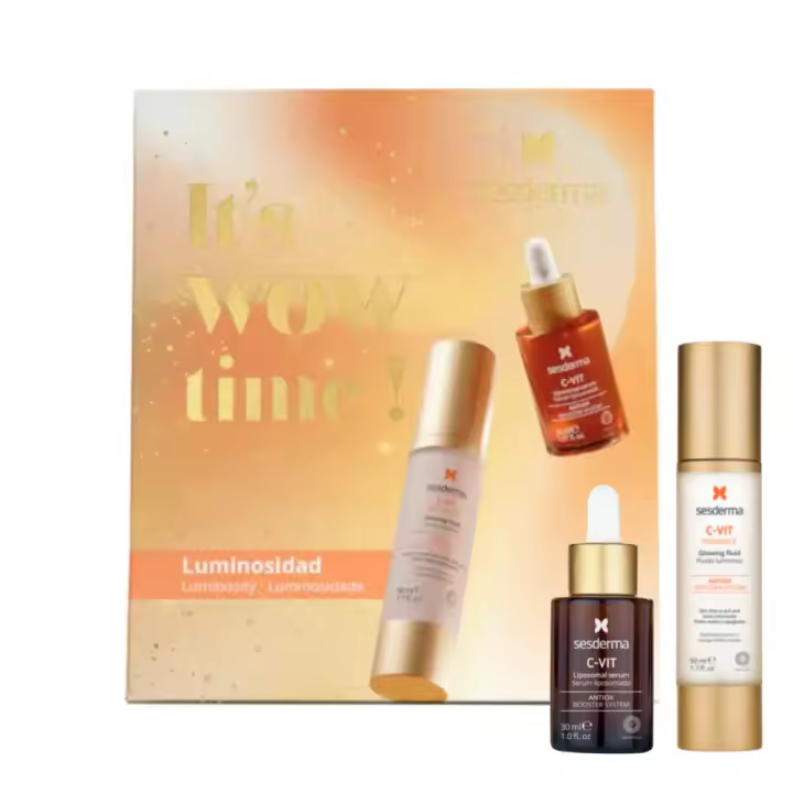 Pack Luminosidad: C-VIT RADIANCE Fluido Luminoso · 50 ml. + C-VIT Sérum liposomado · 30 ml. - Sesderma - 1