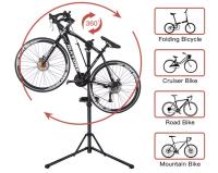 Soporte de reparación de bicicletas para sala de estar al aire libre, soporte de reparación de bicicletas de Control de tornillo, estante de peso ligero de tubo de aluminio, soporte de reparación de bicicletas plegable - details 0