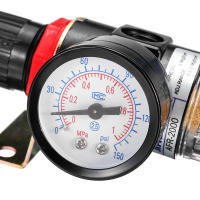 Filtro De Compresor De Aire 1/4'' Con Separador De Agua Y Regulador De Presión Kit De Herramientas Medidor De Taza - details 7