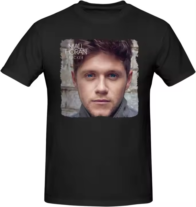 Camisetas de algodón para hombre, camisa de manga corta con cuello redondo, estilo Hip-Hop, versión holgada a la moda, color negro - 1