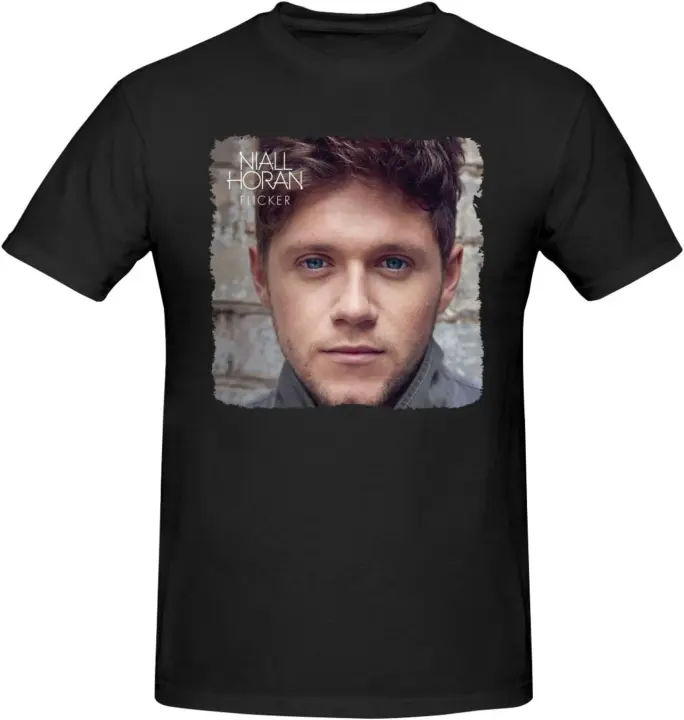 Camisetas de algodón para hombre, camisa de manga corta con cuello redondo, estilo Hip-Hop, versión holgada a la moda, color negro - 1