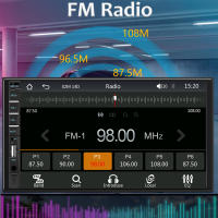 Estéreo De Coche 7 Pulgadas 2 Din Con Pantalla Táctil HD Reproductor De Vídeo CarPlay Android Auto Cámara Trasera Link Espejo USB/TF/BT Para In-Dash - details 4