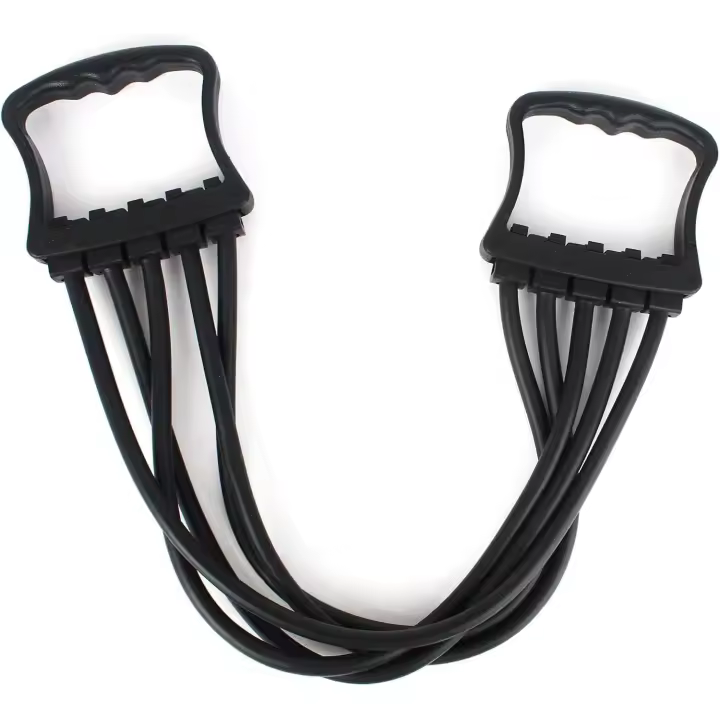 Expansor de pecho, extractor de músculos, expansor de pecho de 5 tubos, expansor de pecho ajustable para gimnasio, ejercitador de entrenamiento muscular - 1