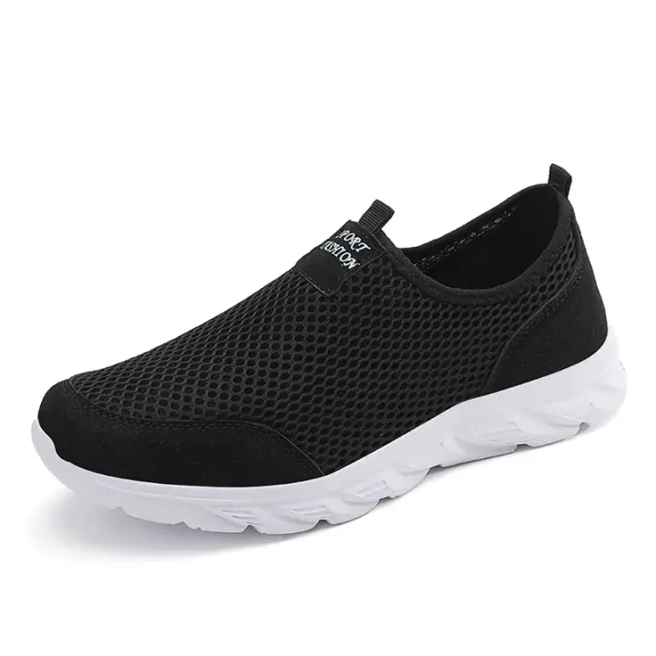 Zapatos De Vulcanización Para Hombre Zapatillas Transpirables Casual Antideslizantes Ligeros Tenis Masculino SLIP-ON Mesh - 1
