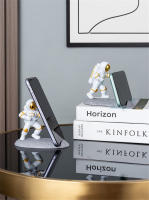 Soporte De Teléfono Móvil En Forma De Astronauta Figura De Escultura Para Decoración De Escritorio Adorno Espacial Para Enthusiasts - details 2