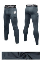 Pantalones De Entrenamiento De Veludo Para Hombre Con Bolsillo Térmicos Estrechos Para Correr En Otoño E Invierno - details 14