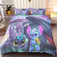 Juego De Sábanas Lilo Y Stitch 3pcs 100% Poliéster Sin Relleno Para Niños Y Niñas Diseño De Stitch Cama De Poliéster - details 30