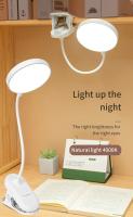 Lámpara De Mesa USB Recargable Con Clip Para Lectura De Cama Luz Nocturna LED Táctil Con 3 Modos De Dimming Protección Ocular - details 5