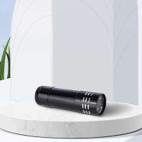 Lámpara De Luz Ultravioleta Mini 9 LED 50LM 395nm Detector Portátil Para Senderismo Antideslizante Sin Regulación De Foco Material De Aleación De Aluminio - details 3