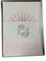 Minicuna🍼✨ Juegos de Sábanas 100% Algodón para Minicuna-Modelo Foca- Fondo Blanco– Suavidad y Confort para tu Bebé  Mommata✨🛏️ - details 8