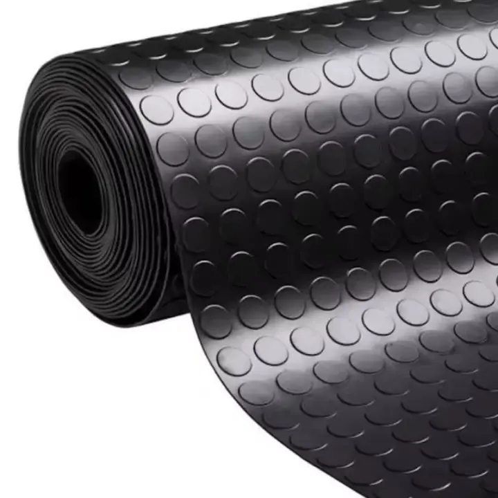 LILI HOME Alfombra Felpudo de Caucho con Lunares 140*100 Cm 1mm de Grosor. El diseño de lunares no solo es estéticamente atractivo, sino que también proporciona una superficie antideslizante, asegurando la seguridad de todos en tu hogar o lugar de trabajo - 1