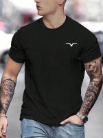 Camiseta De Algodón Para Hombre Seagull Marca De Lujo Moda Casual De Manga Corta Estilo Clásico Streetwear Disponible En Tallas S-4XL - details 4