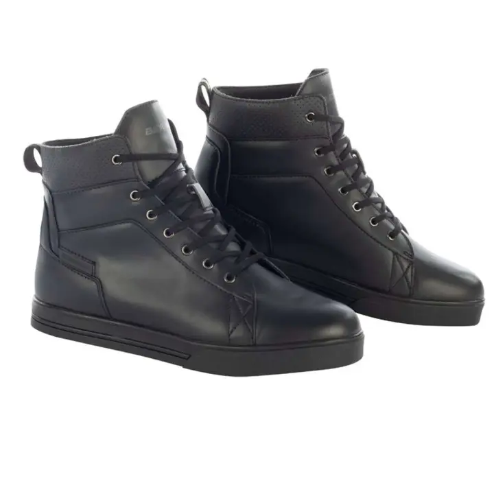 Botas moto piel BERING INDY impermeables negras - 1