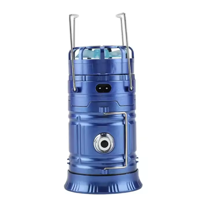 Linterna portátil Luz de camping LED con ventilador Solar y electricidad 80 ~ 240 V - 1