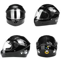 Casco De Motocicleta Para Niños Con Dibujos Animados Seguro Para Ciclismo Desmontable Adecuado Para Todas Las Estaciones Tamaño 50-54cm Abs Unisex - details 4