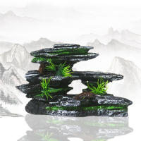 Decoración De Acuario Con Piedra Artificial Simula Ambiente Natural Adorno Decorativo Para Tanque De Peces Material De Resina - details 2