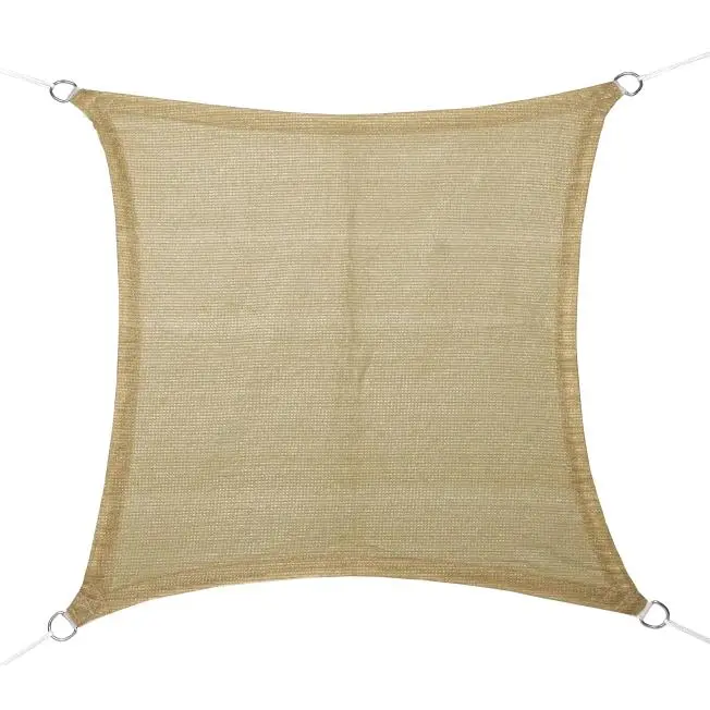 AZJARDIN.COM- Toldo Vela Cuadrado Catral 3,60 X 3,60 M en Color Arena - 1