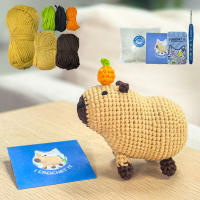 Kit De Crochet De Capybara Regalo De Navidad Para Principiantes Incluye Hilo Fácil Kit De Manualidades Para Amantes Del Crochet - details 1