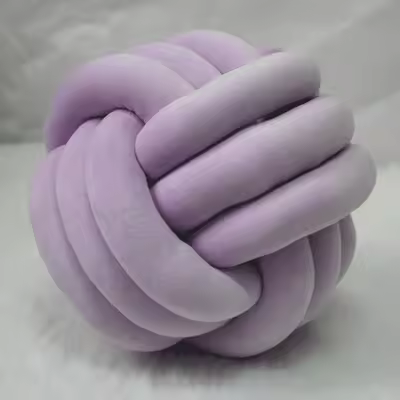 Almohada de sofá con nudo de bola de Dinamarca del mismo estilo, almohada de mano creativa nórdica sencilla. - 1