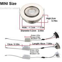 10PCS Spot Light LED Mini 3W 12V 41mm Luz De Piso Revestida IP65 Lámpara De Techo Para Exhibición Y Iluminación De Display - details 5