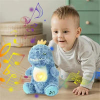 Dinosaurio De Peluche Interactivo Rítmica Respiro Animal Simulación Muñeco Suave De Poliéster Para Niños De 3-6 Años - details 2