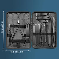 Kit De Aseo Personal De Acero Inoxidable 18 Piezas Incluye Tijeras Afeitadoras Cortauñas Y Pinzas Para Manicura Y Pedicura - details 4