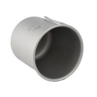 Taza De Titanio 420ml Con Manijas Plegables Para Camping Pesca Senderismo. Vaso Ligero De Agua Para Mochilas - details 6