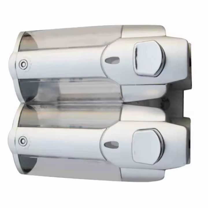 Dispensador de champú para Ducha, dispensador de jabón multiusos montado en la pantalla para el hogar, Cocina, baño, 350ml W, 2 UDS. - 1