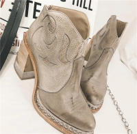 SP Nuevas Botas Martin para Mujer, BOTAS de Tacón Alto transparentes with Cristales retro Bordados, BOTAS de moda 43, Talla Grande. - details 6