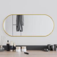 vidaXL Espejo de Pared Ovalado Dorado Decoración Colgante Dormitorio Tocador Color Dorado,  Negro,  Plateado y mas - details 0