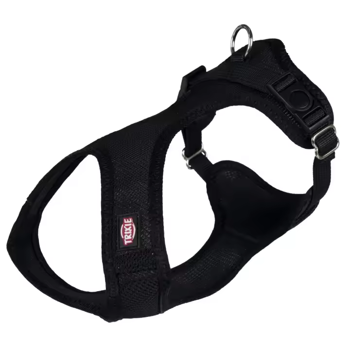 TRIXIE Arnés Suave, XS–S: 30–45cm/15 mm, Negro - 1