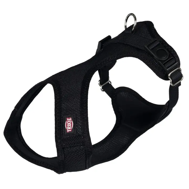TRIXIE Arnés Suave, XS–S: 30–45cm/15 mm, Negro - 1