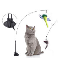 Juguete Interactivo Para Gatos Con Plumas Y Campana Mando a Distancia Para Jugar Con Gatos Juguetes De Caza Simulados Para Gatos Pequeños - details 0