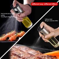 Pulverizador Aceite Spray, para Cocina, de Maple Inoxidable y Cristal,100 ml, Antigoteo, Accesorios Freidora de Aire, Dispensador, Bote, Dosificador SSITO - details 3