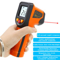 Termómetro Infrarrojo De Precisión NJTY T600A Para Cocina Y Panadería Medidor De Temperatura Industrial Con Batería AAA - details 0