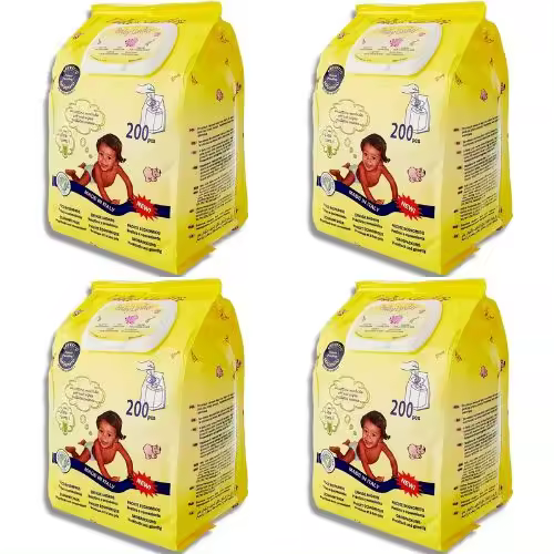 Baby Lindo Toallitas húmedas para Bebé - Refrescantes y ideales para limpieza de los niños en el cambio de pañales - Pack AHORRO 800 toallitas (4x200 toallitas) - 1