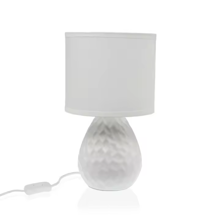 Lámpara de mesa Versa Blanco Cerámica 40 W 15,5 x 27,5 cm - 1