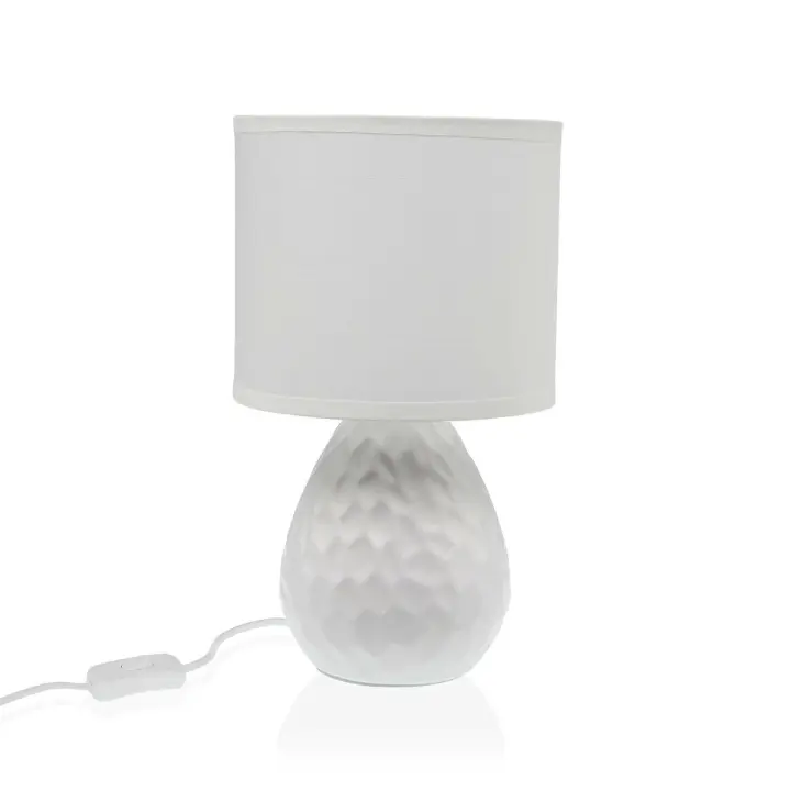 Lámpara de mesa Versa Blanco Cerámica 40 W 15,5 x 27,5 cm - 1