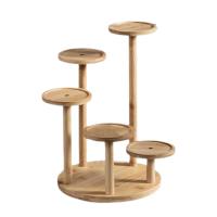 Soporte De Plantas De Madera Para Interior Y Exterior Decorativo Elegante Organizador De Macetas Para Balcones Dormitorios Salones - details 2