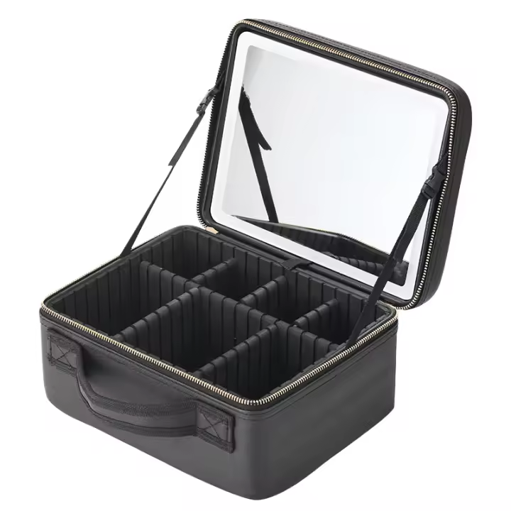 Estuche De Maquillaje Para Mujer Con Espejo Y Gran Capacidad LED Inteligente Estuche De Belleza Y Cuidado De La Piel De Viaje Estilo Fashion - 1