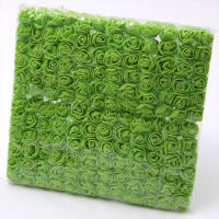 144pcs Flores De Terciopelo Mini Rosa Pe Para Boda Decoración De Hogar Scrapbooking DIY Coronas Artificiales Flores 2cm - details 13