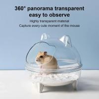 Baño De Hamster Transparente Y Antidesbordante Para Chinchilla Y Otros Pequeños Roedores Caja De Baño Para Gerbils Con Vista Total - details 5
