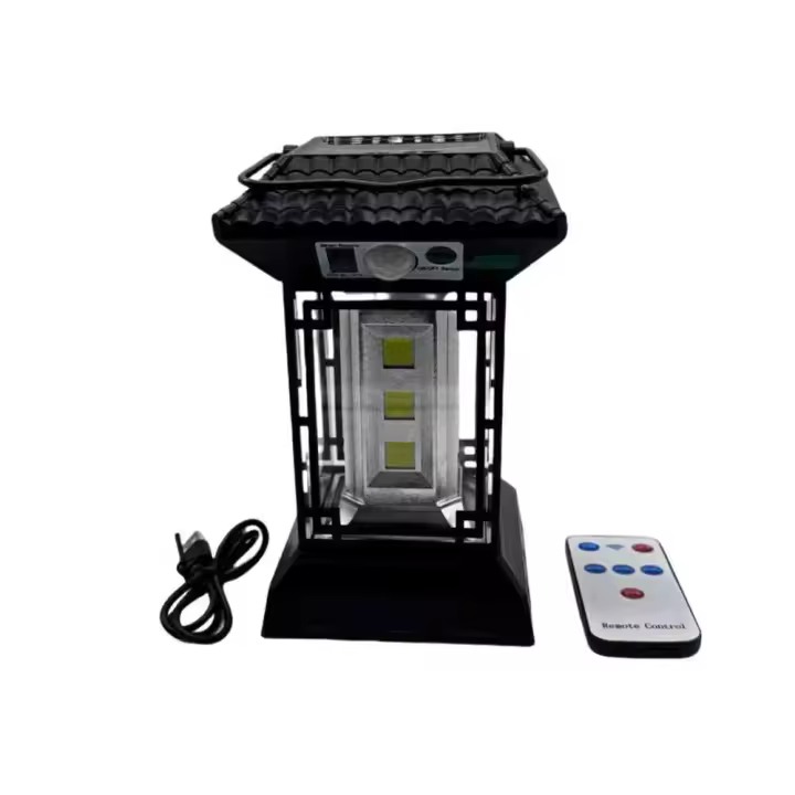Lámpara de camping LED retro china, se puede colgar en la tienda de campaña del jardín, carga USB, lámpara de iluminación exterior multifunción - 1