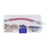 Kit De Herramientas De Reparación De Bicicleta 21Pcs Set Con Adaptador De Tubo De Neumático Inflable Conector De Camión De Béisbol Y Bombín - details 11