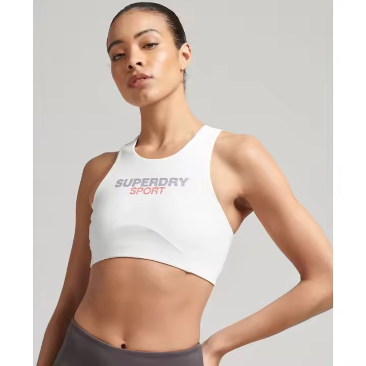 Superdry Sujetador Deportivo Core Active Blanco - 1