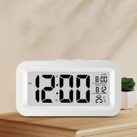 Reloj De Alarma Digital LCD Con Calendario Y Termómetro Para Escritorio Decoración De Oficina Y Viaje Reloj Inteligente Para Estudiantes Presente - details 10