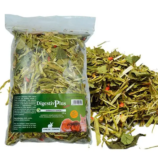 Finca Casarejo - DigestivPlus Rodent - Hierba para Conejos, cobayas y Chinchillas 150 g - 1