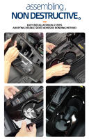 Pegatina De Panel De Cambios Para Honda Civic 11ta Generación 2022-2025 Negro Piano ABS Accesorio Para Coche - details 5