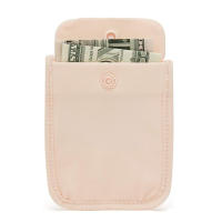 Billetera Oculta Para Mujer Color Sólido Segura De Viaje Con Cierre De Flap Funda De Dinero En Cinturón Antipickpocket De Algodón Para Valores - details 4