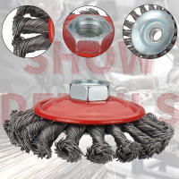 Escobilla De Acero Torcido Para Rueda De 75/95/100mm M14 Herramienta Rotatoria De Eliminación De Pintura Abrasiva Para Amoladora De Ángulo - details 4